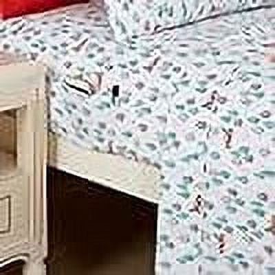 Elegant Comfort Soft 6-Piece Bed Sheets Set High-Quality Microfiber, Wrinkle & Fade Resistant, Holiday Pattern, Cal King, Pickup Tree