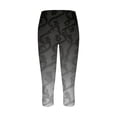 thumbnail image 4 of Only Moment Ladies Long Shorts Polyester,Spandex Floral Printed Shorts Ankle Pants Athletic Sweatpants Dress Business Slacks with 4 Pockets Yoga Shorts for Wowomen Grey,3XL, 4 of 5