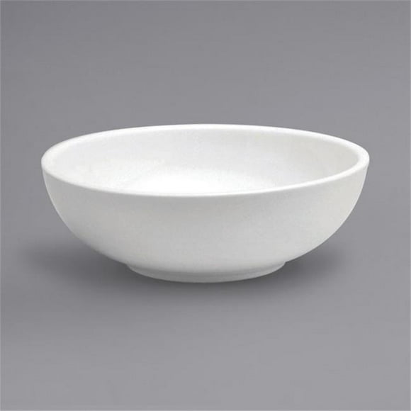 Buffalo F9010000756 32 oz 7.37 in. Rolled Edge Coupe Porcelain Pasta Bowl&#44; Cream White