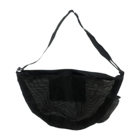 GARENDE Basketball Bag Sport Equipment Storage Net Mesh Crossbody Bag with Adjustable Strap Single Ball Bag for Softball Volleyball Black