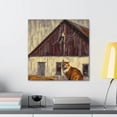 thumbnail image 3 of Barn Cat Lazing About - Canvas, 3 of 10