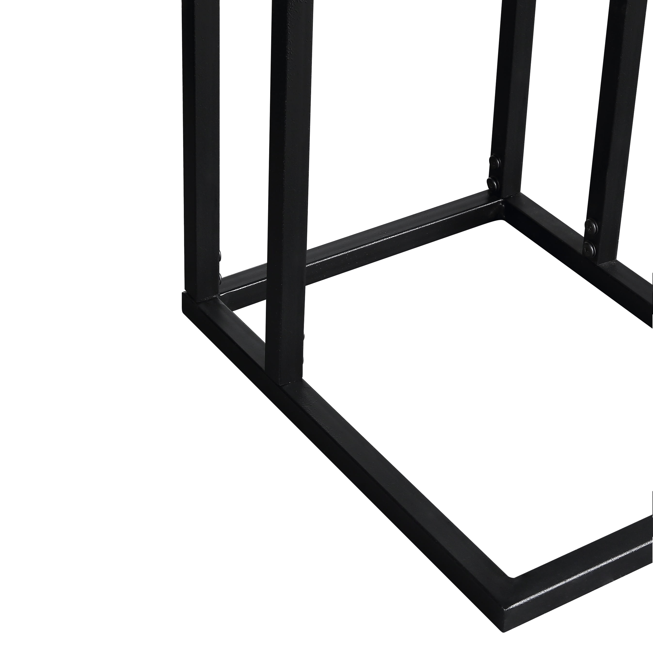 Lowestbest C-Shaped Sofa Side Table, Snack End Table, Portable Workstation for Beside Bed Sofa, Black Lowestbest C-Shaped Sofa Side Table, Snack End Table, Portable Workstation for Beside Bed Sofa, Black
