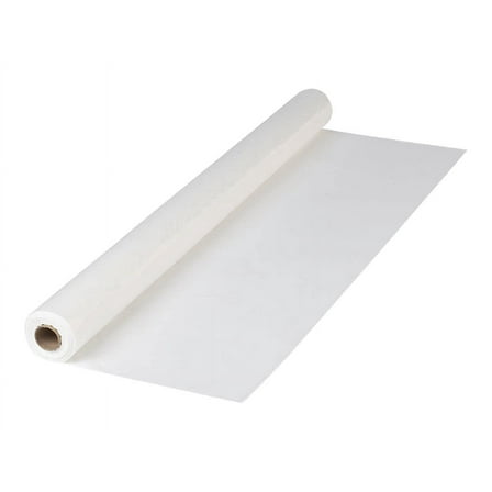 Hoffmaster 114000 Plastic Tablecover Roll, 300' Length x 40" Width, White