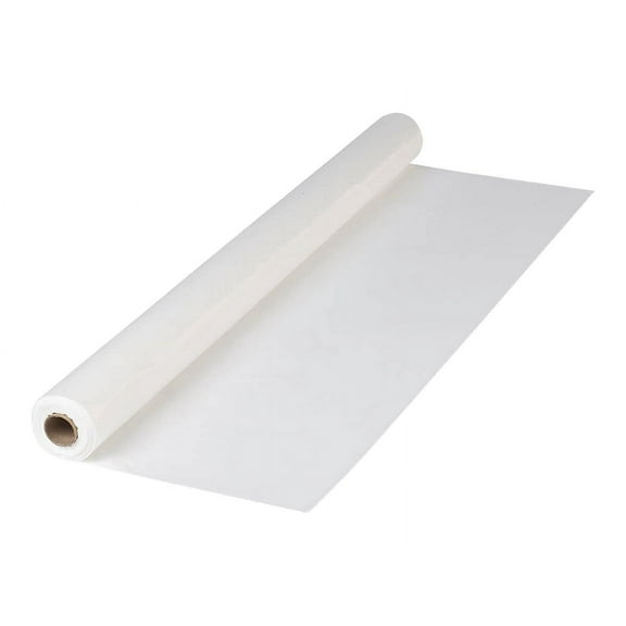 Hoffmaster 114000 Plastic Tablecover Roll, 300' Length x 40" Width, White