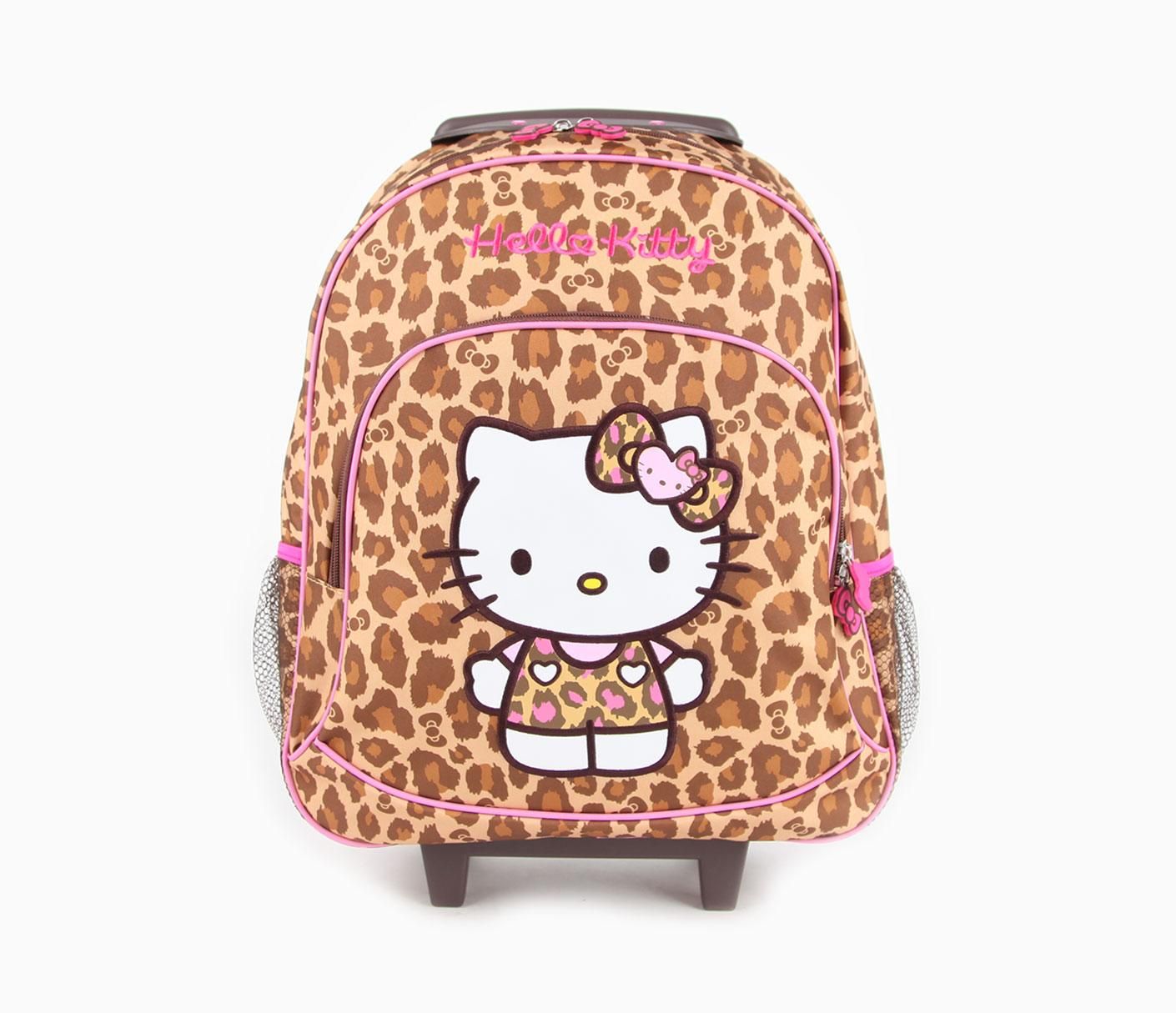 Hello Kitty Rolling Backpack Leopard