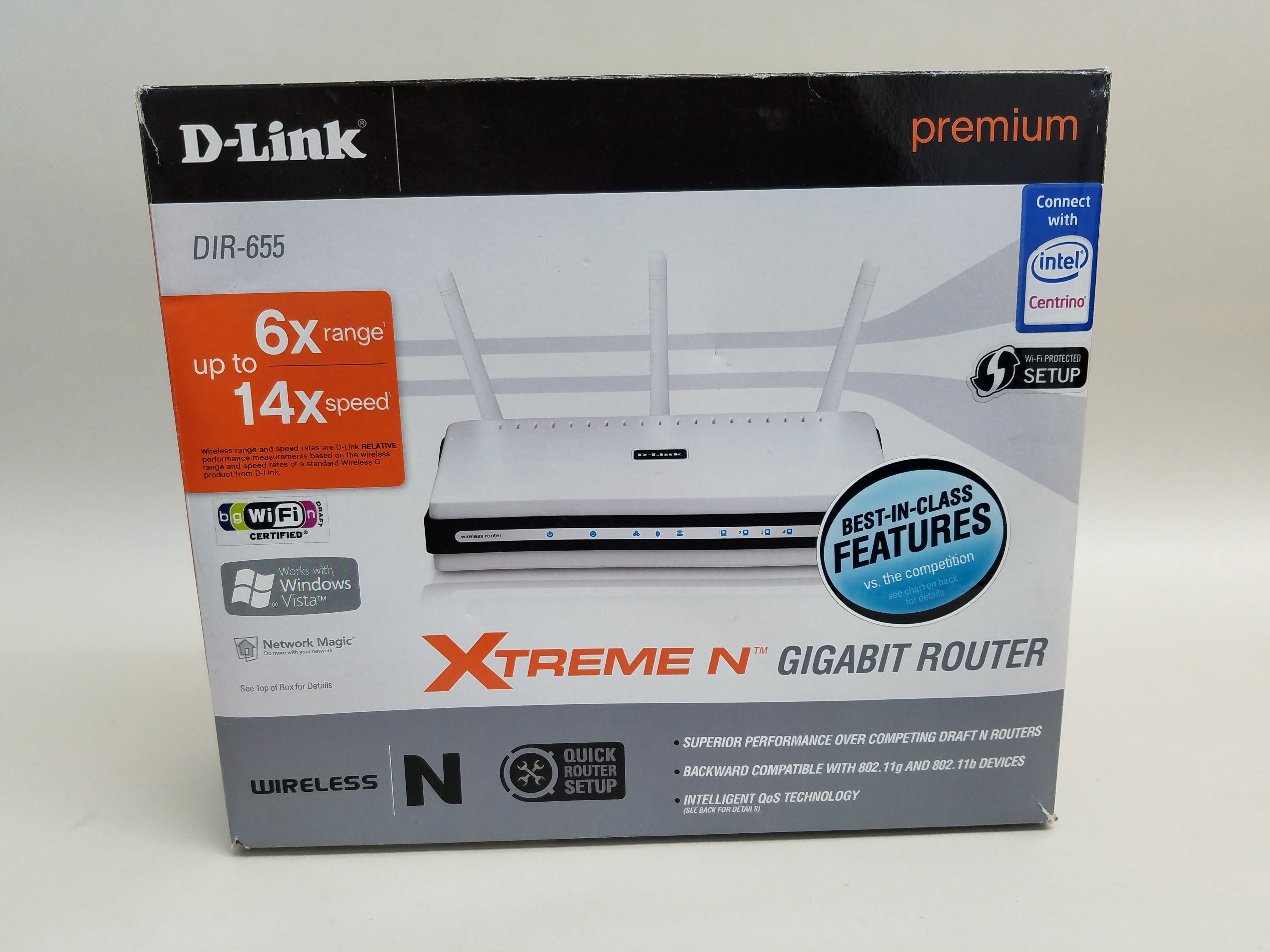 Dim Ours Man Used D-Link DIR-655 4-Port Xtreme Wireless N Gigabit Router - Walmart.com
