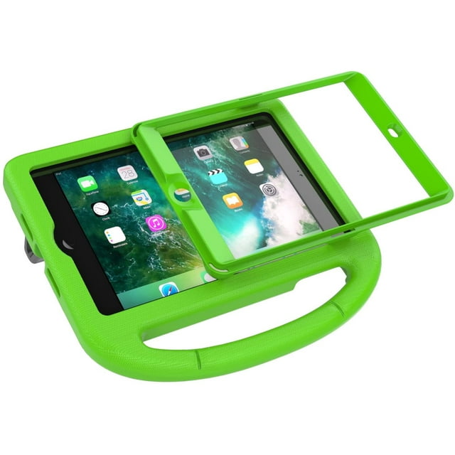 BMOUO Case for iPad Mini 1 2 3 with Built-in Screen Protector, Shockproof Lightweight Hard Cover Handle Stand Kids Case