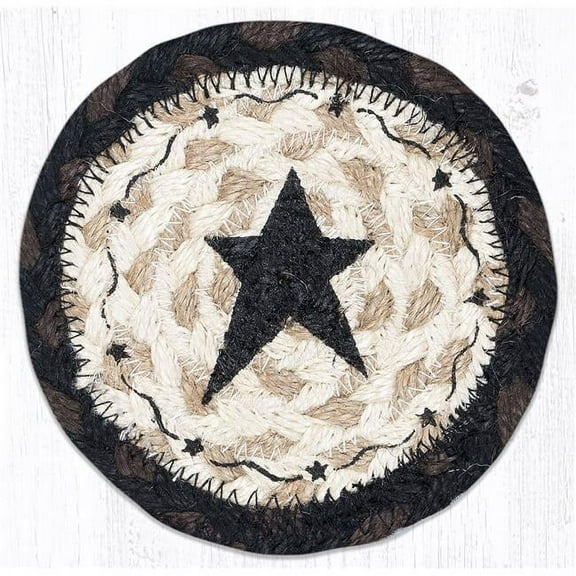 5 x 5 in. IC-313 Primitive Star Black Printed Coaster