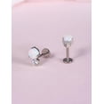 thumbnail image 4 of 18g Titanium Internally Threaded Tragus Piercing Jewelry for Women Men,Cubic Zirconia Nose Stud Lip Medusa Tragus Helix Piercing Jewelry, 4 of 12
