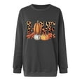 thumbnail image 3 of Inverlee Women's Halloween Sweatshirts Plus Size Pumpkin Ghost Graphic T-shirt Soft Crewneck Sweatshirt Long Sleeve Holiday Pullover Tops Halloween Gifts, 3 of 3
