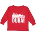 thumbnail image 3 of Inktastic Dubai City Skyline with Grunge Boys or Girls Long Sleeve Toddler T-Shirt, 3 of 5