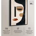 thumbnail image 2 of Face Moderne II Canvas Modern Face Abstract by Art Remedy, Black Frame, 16 x 24, 2 of 7