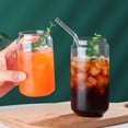 thumbnail image 3 of Monstrate Vaso de vidrio de 400ml para leche, utensilio para beber de gran capacidad reutilizable, taza transparente para desayuno a prueba de explosiones, Cocina y Comedor Monstrate HA066023-00, 3 of 6