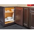 thumbnail image 3 of Rev-A-Shelf 6881-39-11-52 Classic 1 Shelf 39" Half Moon Pivot And Slide Lazy Susan For, 3 of 7