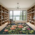 thumbnail image 2 of ODIKA 5'x7' Machine Washable Non-Slip Area Rug, Vintage Peach High Traffic Rug, Orange, 952064, 2 of 7