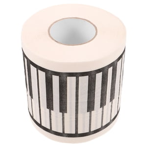 MOVTOTOP 1 Roll Toilet Paper Printed Roll Paper Decorative Piano Printing Napkin Bathroom Tissue