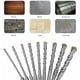 thumbnail image 4 of Brocas para hormigón SDS Plus de 9 piezas Brocas de cuatro filos para perforación de hormigón, 4 of 5
