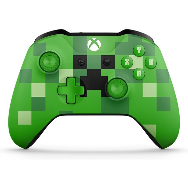 Microsoft Xbox Wireless Controller Minecraft Creeper Xbox One Discontinued Walmart Com