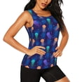 thumbnail image 2 of Fotbe Jellyfish colorful Blusas Sin Mangas para Mujer – Estilo Casual, Corte Suelto, Slim-Fit, Cuello Redondo Deportivo, Tops de Verano para Gimnasio y Yoga-Medium, 2 of 7