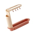 thumbnail image 1 of Wosthever Estante de almacenamiento para fregadero, soporte de drenaje de esponja hueca, estante de plástico ajustable Organizadores de utensilios de cocina Rosa, 1 of 6