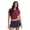 Burgundy W Dark Navy Tipping, variant on Women's Cut and Sew Polo, Sizes XXS-XXL