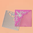 thumbnail image 6 of Grid Background Square Frame Metal Die Cuts,Flower Farme Net Lace Border Edge Cutting Dies Cut Stencils for DIY Scrapbooking Album Decorative Embossing Paper Dies for Card Making, 6 of 7
