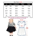 thumbnail image 5 of XinLfly Girls' Suit Check Mesh Ruffle Dress Red and Black White Plaid Long Sleeve with Button One Piece Fluffy Skirt with Belt,Red,5T, 5 of 8