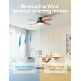 thumbnail image 6 of Dreo Ceiling Fans with Lights and Remote, 44'' Low Profile Ceiling Fan for Indoor Bedroom, 6-Level Dimmable Lighting & 5-Color Tone, 6 Speeds, Reversible DC Motor, Easy Installation, Black, 6 of 8