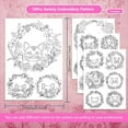 thumbnail image 2 of 18 pcs Water Soluble Embroidery Stabilizers Cat Embroidery Patterns Transfer Paper for Beginners Stick and Stitch Embroidery Paper Wash Away Colorful, 2 of 9