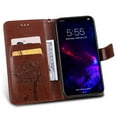 thumbnail image 6 of iPhone 11 Case 6.1" Case, Allytech Slim Shell PU Leather Folio Kickstand Wallet Case with Cards Holder Pocket Lanyard Anti-Scratch Shockproof Bumper Cover Case for Apple iPhone 11 6.1",Brown, 6 of 9
