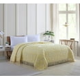 thumbnail image 1 of Beatrice Home Fashions Medallion Chenille Bedspread Full Yellow Cotton, 1 of 2