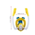 thumbnail image 3 of Máscara De Buceo Máscara de separación de respiración Cara completa Tubo doble Unisex Niños Accesorios de natación Tmvgtek Para Estrenar, 3 of 9