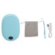 thumbnail image 1 of Calentador de manos electrónico Temperatura ajustable Pantalla LCD Portátil Recargable USB Mini calentador de manos para invierno Azul, 1 of 5