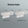thumbnail image 1 of pitrice Electric Toothbrush Holder Rechargeable Bathroom Wall Mounted Toothpaste Squeezer Dispenser Detachable Washable Rack Shelf Type 1 Gray White, 1 of 9