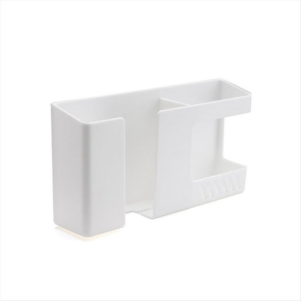 Organizador Montado en la Pared Sin Perforaciones, Caja Almacenamiento para Control Remoto, Soporte Pared para Enchufe TeléFono MóVil, Estante Almacenamiento Multifuncional