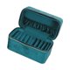 thumbnail image 4 of Caja para guardar pulseras, vitrina para joyas, organizador de mesa de cuero sintético de terciopelo. Azul eléctrico, 4 of 9