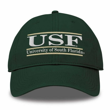 - USF Bulls Adult NCAA Team Color Bar Logo Adjustable Hat - Green