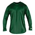 thumbnail image 2 of Men's Long Sleeve Baselayer Shirt Dark Green X-Large, 2 of 3