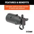 thumbnail image 4 of CURT 57245 7-Way RV Blade Vehicle-Side to 4-Way Flat Trailer Wiring Adapter with Tester, 4 of 5