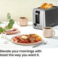 thumbnail image 4 of Chefman 2-Slice Toaster with 7 Shade Settings, Removable Crumb Tray, Bagel & Defrost Modes — Black, New, 4 of 7
