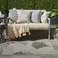 thumbnail image 4 of Nourison Aloha Indoor/Outdoor Silver Grey 3' x 5' Area Rug, (3x5), 4 of 9