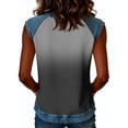 thumbnail image 7 of Trgacdwlo Tank Tops for Women Gradient Crew Neck Women Sleeveless Shirt Patchwork Summer Vintage Womens Tunic Tops, 7 of 7