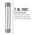 thumbnail image 2 of STZ Industries 1 in. MIP each X 1 in. D MIP Galvanized Steel 7 in. L Nipple, 2 of 8