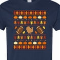 thumbnail image 4 of Inktastic Ugly Thanksgiving Sweater Design with Turkey and Football T-Shirt, 4 of 5