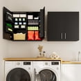 thumbnail image 4 of Landmok Garage Wall Cabinet, 35" Wall Mounted Cabinet Storage with Shelves for Basement,Living Home, Cabinet for Warehouses Tool Room Laundry, 4 of 7