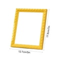 thumbnail image 3 of Pastel Embossed Photo Frame, 5*7inch Textured Carved Border Picture Frame with Easel Stand, Decorative Tabletop Portrait Frame for Family Travel Photo Home Office Desk Living Room Bedroom Decor, 3 of 6