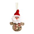 thumbnail image 2 of AZXY Fabric Santa Christmas Ornaments, Indoor Décor, Christmas Tabletop Decor, Christmas Decorations Indoor, Rustic Christmas Tree Decorations Indoor for Xmas Tree Home Holiday Décor, 2 of 5