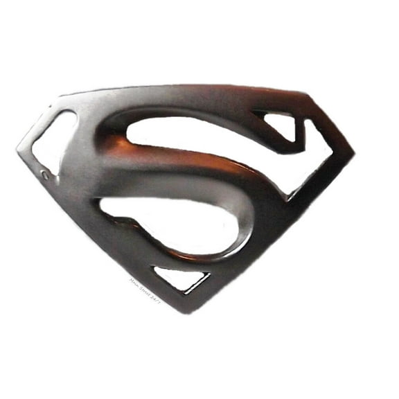 Superman Returns Movie Crest Silver S Logo Insignia Pin