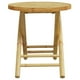thumbnail image 4 of Mesa de patio plegable VidaXL redonda de bambú Ø45 cm para exteriores, 4 of 9
