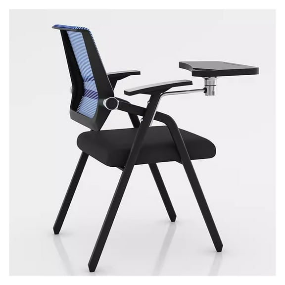 Student Chair with Desk Attached,Foldable Conference Room Chair Office Guest Chairs and Reception Chairs,Mesh Back Reception Chair Folding Desk Chair